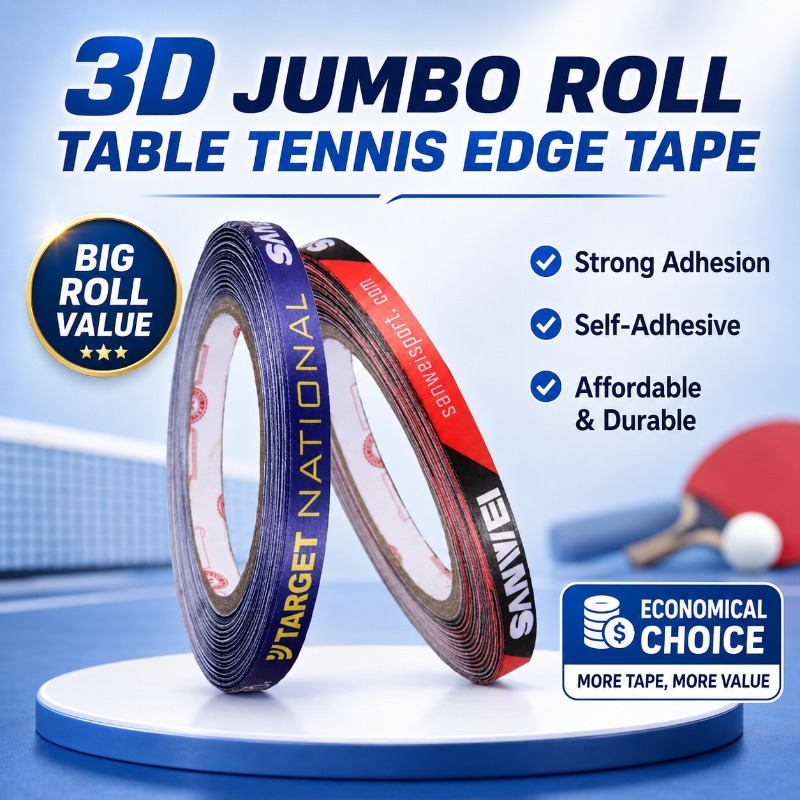 Table Tennis Rubber Protective Film - Original Sanwei 1cmx25M Silk fiber Table
