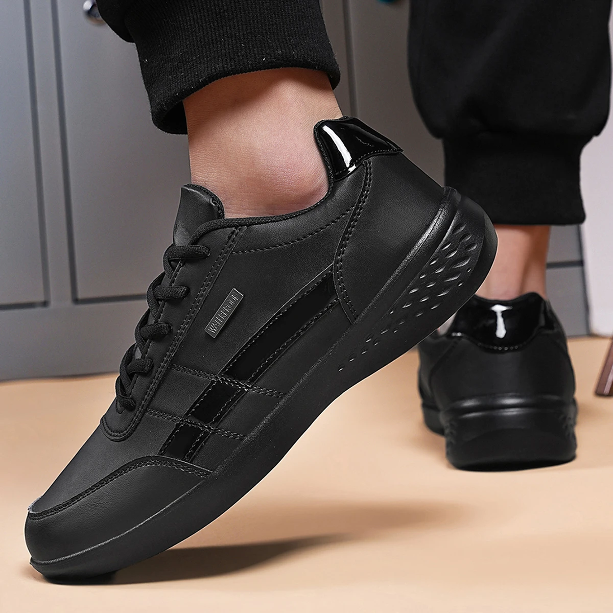 Leather PU Men's Shoes Sneaker - Table Tennis Men recension och pris