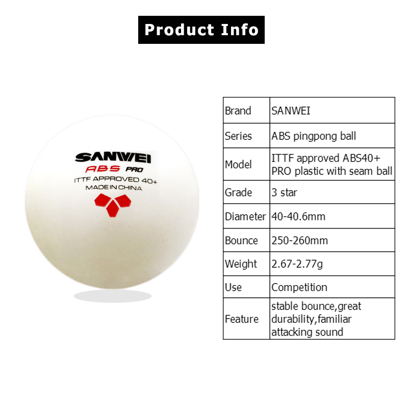 SANWEI ABS PRO 3-Star 40+ Tabl - Table Tennis Video Game recension och pris