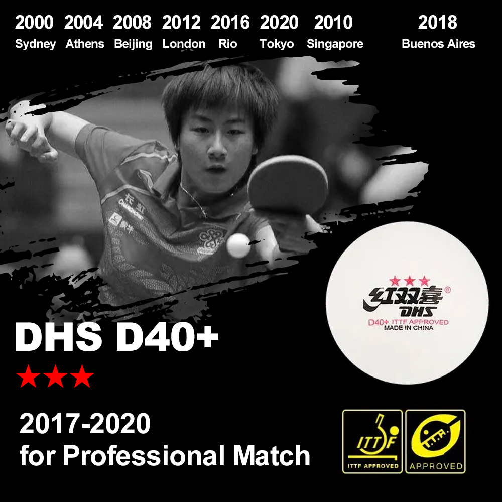 DHS D40+ DJ40+ Ping Pong Balls - Table Tennis Video Game recension och pris