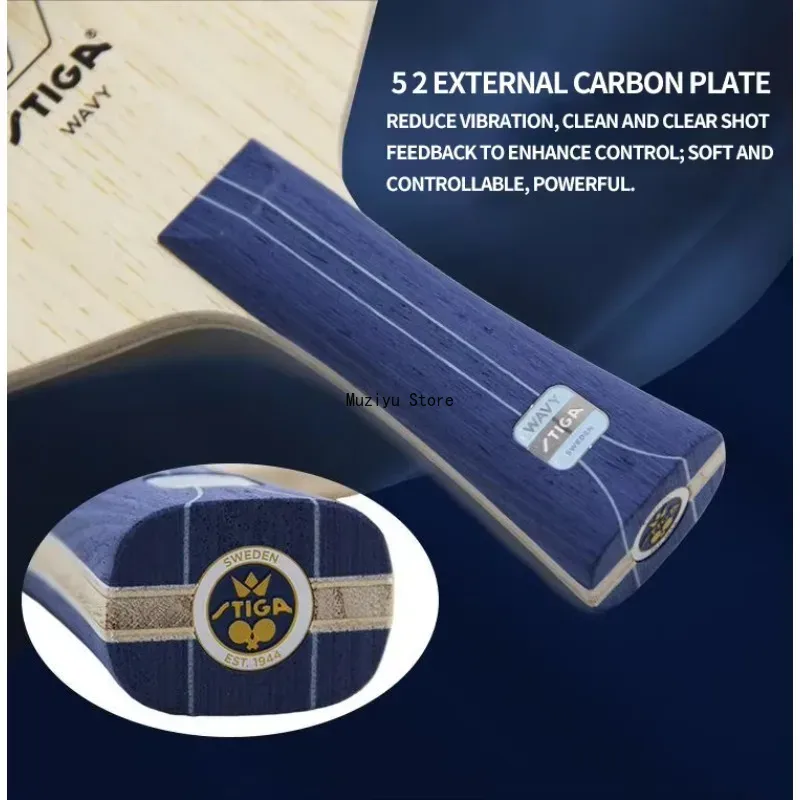 Original STIGA Wavy Ultra Fibr - Stiga Carbon Blade recension och pris